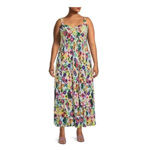 Women's Plus Size Tiered Maxi Dress
